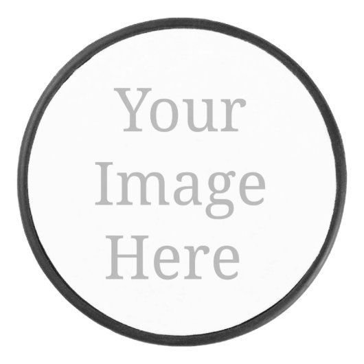 2,875" diameter x 2,54" hoogte hockey puck (Voorkant)