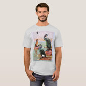 2 aalscholversoorten, voor- en achterkant kunstwer t-shirt (Voorkant volledig)