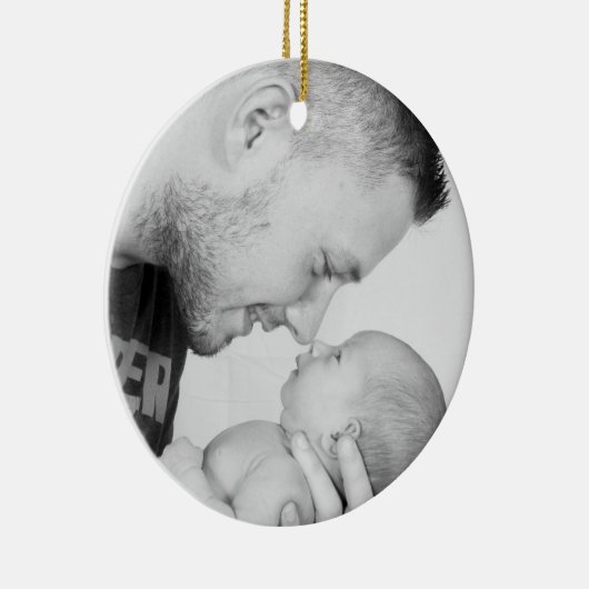 2 Aangepast dubbelzijdig foto Keramisch Ornament (Rechts)