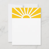 2 | Aangepaste Foto QR Sunrise Business Info Kaart (Achterkant)