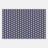 2 Aangepaste foto's Snowflake Merry Jolly Kerstmis Inpakpapier Vel (Voorkant 3)