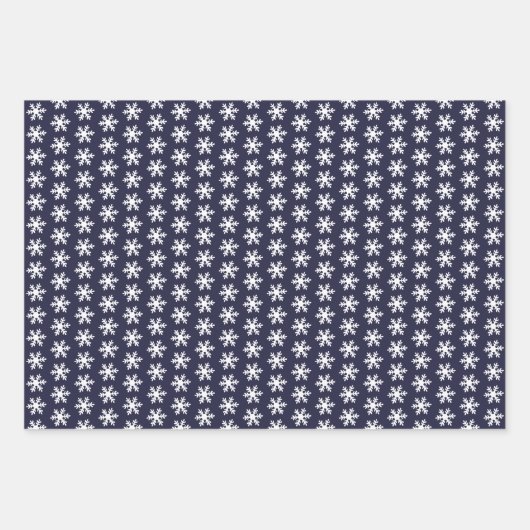 2 Aangepaste foto's Snowflake Merry Jolly Kerstmis Inpakpapier Vel (Voorkant 3)