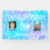 2 aangepaste foto's Waterrimpels van poolverjaarda Spandoek (Horizontaal)