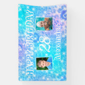 2 aangepaste foto's Waterrimpels van poolverjaarda Spandoek (Verticaal)