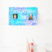 2 aangepaste foto's Waterrimpels van poolverjaarda Spandoek (Insitu)