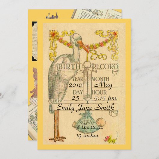 2 Aankondiging  stijl (Voorkant / Achterkant)