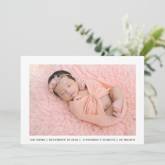 2 Aankondiging van de geboortedatum van het fotosc (Staand voorkant)