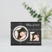 2 Aankondiging van elk jaar Photo Black Afstuderen (Staand voorkant)