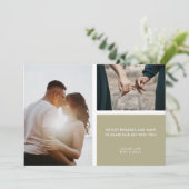 2 Aankondiging van Photo Sage Green Verloving (Staand voorkant)