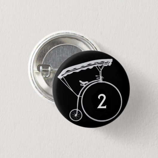 2 Achterbadge Ronde Button 3,2 Cm (Voorkant /achterkant)