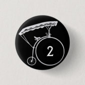 2 Achterbadge Ronde Button 3,2 Cm (Voorkant)