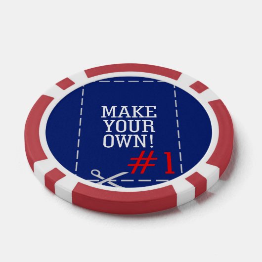 2 Afbeeldingen om gemakkelijk uw eigen te maken in Poker Chips (Enkel)