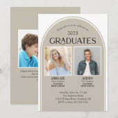 2 Afgestudeerden Arch Dubbel Afstuderen Kaart (Voorkant / Achterkant)