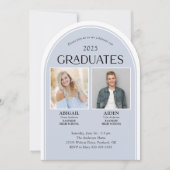 2 Afgestudeerden dubbele Afstuderen boog Kaart (Voorkant)