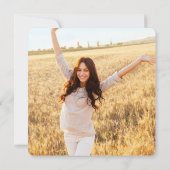 2 Afstuderen met overlay-overlay voor foto's en zw Aankondiging (Achterkant)