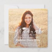 2 Afstuderen voor overlay vierkanaals foto's en wi Aankondiging (Voorkant)