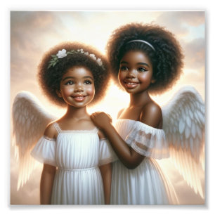 2 Angel Kidz Premium Satijn Fotopapier Foto Afdruk