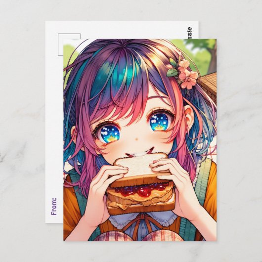 2 april is Nationale Pindakaas en Jelly Dag Briefkaart (Voorkant / Achterkant)