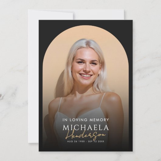 2 Arch Foto's Viering van het Leven / Begrafenis / Kaart (Achterkant)