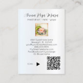 *~* 2 Art Lotus FOTO Natuur Bloemen QR AP67 Visitekaartje (Achterkant)