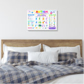 #2 Autisme Canvas Afdruk (Insitu (Slaapkamer))