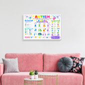 #2 Autisme Canvas Afdruk (Insitu (Woonkamer))