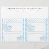 2 Babyjongen Shower - Aangepaste Snoep met balkjes Flyer (Voorkant)