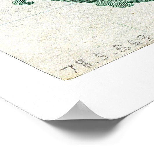 $2 Bankbiljet Silver Certificate Series 1886 Poster (Hoek)