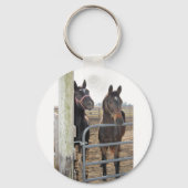 2 Barn Horses Sleutelhanger (Voorkant)