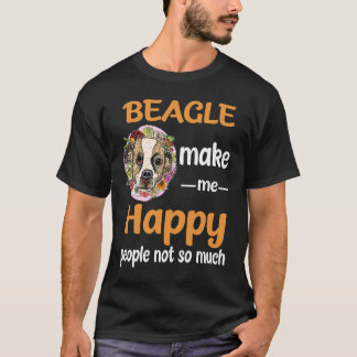 2 Beagle maken me gelukkig T-shirt