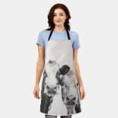 2 Beef Koeien kijken naar u Barbeque Schort (Gedragen)