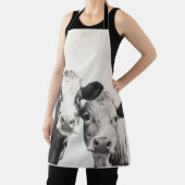 2 Beef Koeien kijken naar u Barbeque Schort (Insitu)