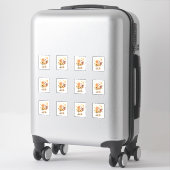 2 Beker Bloemen Sticker (Koffer)