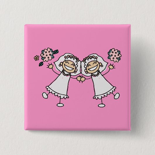 2 Beknopte berichten Vierkante Button 5,1 Cm (Voorkant)