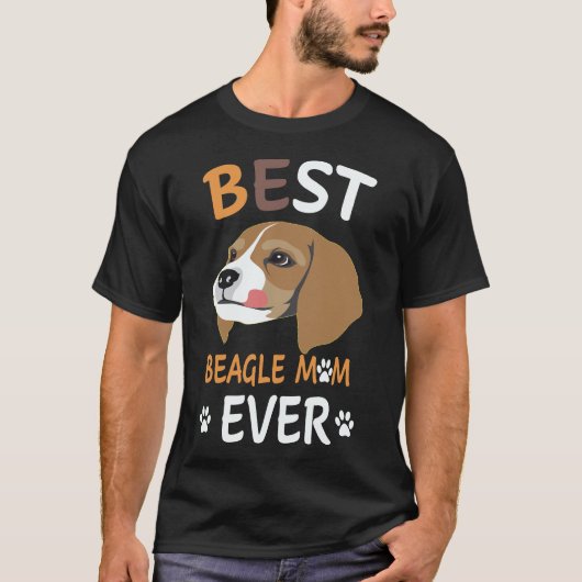 2 Beste Beagle Moeder Ooit Beagle T-shirt (Voorkant)
