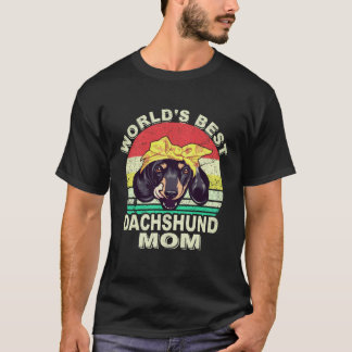 2 Beste Dachshund-papa ter wereld Vintage T-shirt