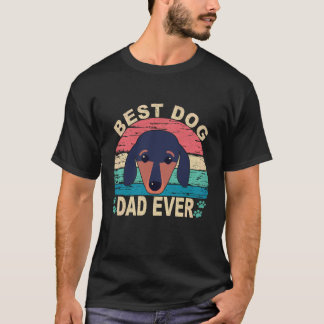 2 Beste Hond Papa Ooit - Dachshund T-shirt
