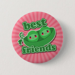 2 BESTE VRIENDEN RONDE BUTTON 5,7 CM