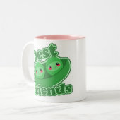 2 BESTE VRIENDEN TWEEKLEURIGE KOFFIEMOK (Voorkant links)