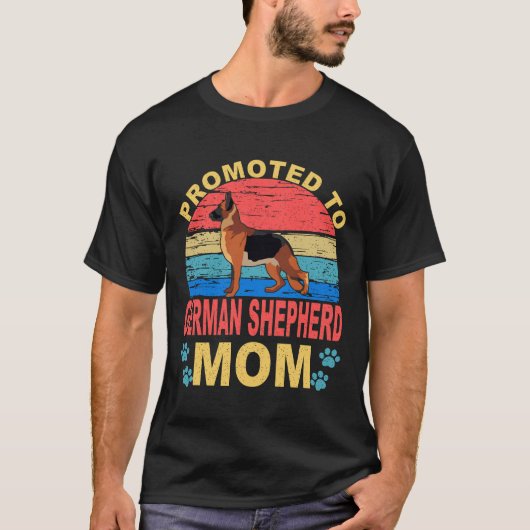 2 Bevorderd tot Duitse Herdersmoeder T-shirt (Voorkant)