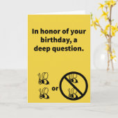 2 bij of niet 2 bij - geboorte kaart (Gele Bloem)