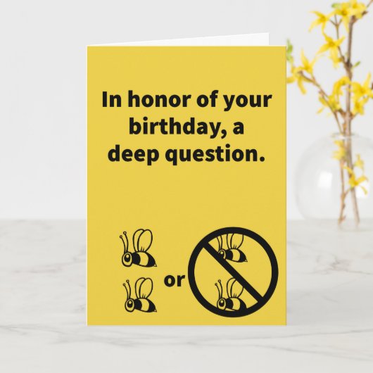 2 bij of niet 2 bij - geboorte kaart (Gele Bloem)