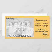 2 Bijen Tweeling Foto Geboorteaankondiging Aankondiging (Voorkant / Achterkant)