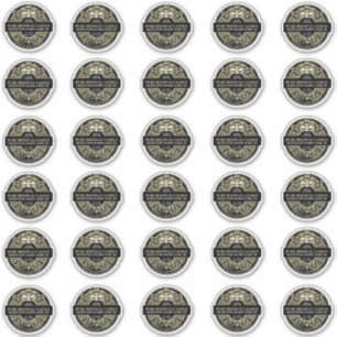 2" Bijenwaskaars Heraldische Bijen Product Label