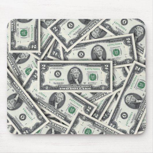 $2 Biljet Geld Patroon Muismat (Voorkant)