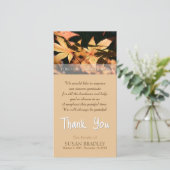 2 bladeren in Herfst Sympathie Dank je wel Bedankkaart (Staand voorkant)