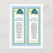 2 Bladwijzer Blauwe Zee Schildpadden Uitnodiging Briefkaart (Voorkant)