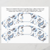 2 Blauw Baby shower - Aangepaste Cupcake-inktpanne Flyer (Voorkant)