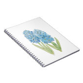 2 blauwe hyacinthinkt en waterverf notitieboek (Rechterzijde)