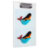 2 blauwe zeemeerminnen klembord (Rechts)